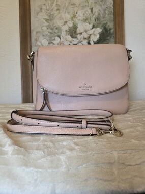 kate spade Blush Pink Leather Shoulder Bag Crossbody Strap